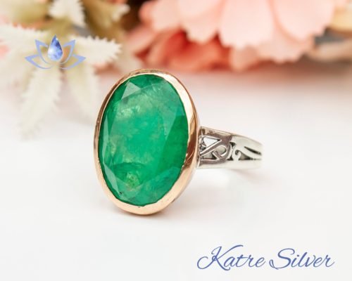 Oval Faceted Cut Paraiba Tourmaline Ring - Paraiba Engagement Ring Sterling Silver Ring Promise Ring Green Emerald Gemstone October Birthstone