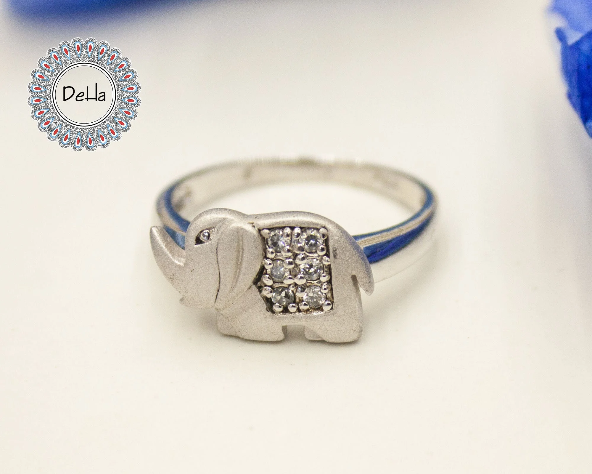 Lucky Elephant Ring – Elegant Silver Animal Ring Gift for Women - Image 2