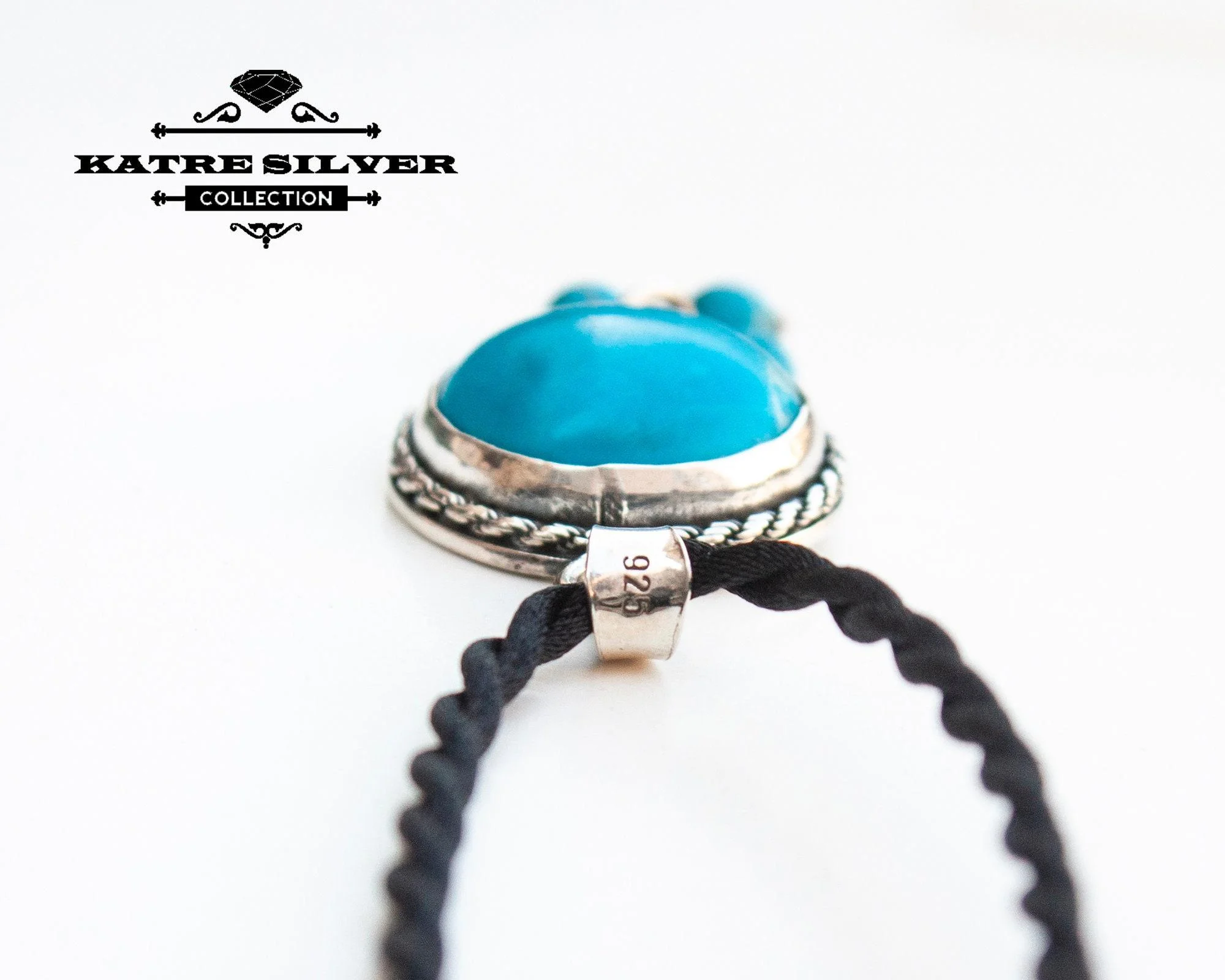 Turquoise Pendant with Dangles, Turquoise Jewelry, Blue Turquoise, Turquoise Necklace, Dangle Pendant, Blue Pendant, Turquoise Gift, Turquoise - Image 4