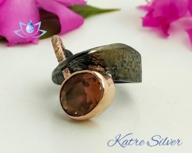 Diaspore Custom Design Ring, Art Deco Ring, Sterling Silver Ring, Custom Ring, Designer Ring, Color Changing Ring, Gift for Her - Image 5