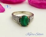 Green Malachite Ring, Malachite Ring, Gemstone Ring, Handmade Ring, Malachite Jewelry, Green Stone Ring, Gift For Her - Image 3