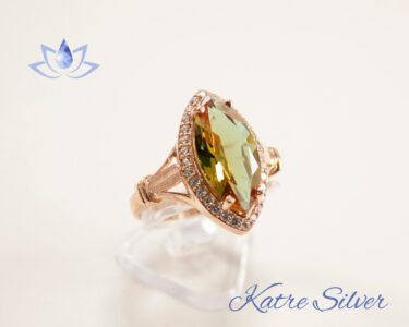 Marquise Cut Halo Engagement Ring, Turkish Diaspore, Color Changing Ring, Marquise Ring, Halo Ring, Sultanite Ring, Gift for Her - Image 3
