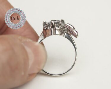 Pink Butterfly Ring – Elegant Solitaire Minimal Ring Gift for Women - Image 7