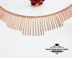Rose Gold Plated Wedding Necklace, Party Wear Necklace, Party Wear Jewelry, Party Wear, Designer Necklace, Women Necklace, Wedding Wear - Image 4