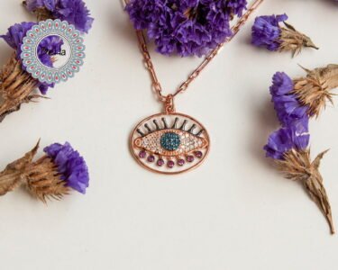 Elegant Evil Eye Necklace – Dainty Long CZ Protection Pendant Necklace for Women - Image 3