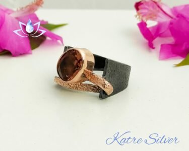 Diaspore Custom Design Ring, Custom Ring, Sterling Silver Ring, Art Deco Ring, Designer Ring, Color Changing Ring, Gift for Her - Image 5