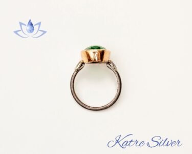 Paraiba Tourmaline Ring, Oval Cut Green Stone Ring, Sterling Silver Engagement Ring, Promise Ring, Unique Gemstone Jewelry for Women - Image 9
