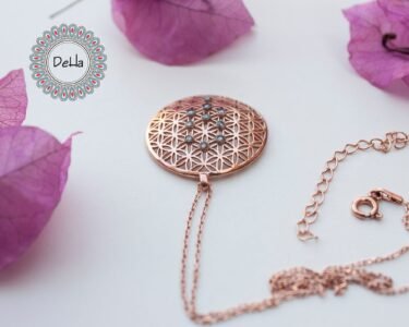 Medium Circle Flower Of Life Pendant, Yoga Necklace, Spiritual Necklace, Life Necklace, Circle Necklace, Chakra Pendant, Energy Necklace - Image 5