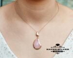 Faceted Rose Quartz Pendant, Pink Quartz Pendant, Rose Quartz Pendant, Pink Quartz, Quartz Pendant, Rose Quartz Necklace, Pink Pendant, Rose - Image 2