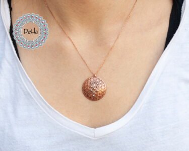 Medium Circle Flower Of Life Pendant, Yoga Necklace, Spiritual Necklace, Life Necklace, Circle Necklace, Chakra Pendant, Energy Necklace - Image 2