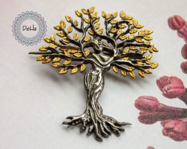 Tree of Life Brooch, Silver Tree Brooch, Tree Brooch, Statement Brooch, Tree of Life Gift, Mothers Brooch, Vintage Brooch, Gift for Her - Image 4
