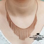 Rose Gold Plated Wedding Necklace, Party Wear Necklace, Party Wear Jewelry, Party Wear, Designer Necklace, Women Necklace, Wedding Wear