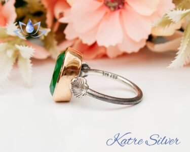 Paraiba Tourmaline Ring, Oval Cut Green Stone Ring, Sterling Silver Engagement Ring, Promise Ring, Unique Gemstone Jewelry for Women - Image 7