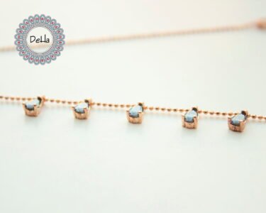 Mystic Topaz Necklace – Elegant Dainty CZ Dangle Minimal Necklace for Women - Image 6