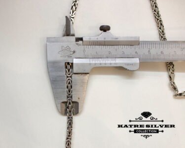 Handmade 4mm Solid 925 Sterling Silver Mens Necklace Square Balinese Byzantine Kings Chain, Byzantine Chain, Byzantine Necklace, Silver Chain - Image 7