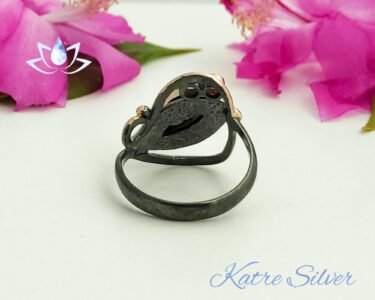 Diaspore Ring – Elegant Color Changing Handmade Designer Anniversary Ring - Image 9