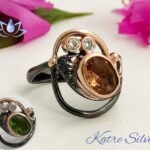 Unique Womens Diaspore Stone Ring, Handmade Ring, Designer Ring, Anniversary Ring, Color Changing Ring, Ring for Her