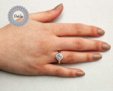 Promise Ring for Her Silver, Unique Promise Ring, Silver Promise Ring, Unique Silver Ring, Gift Ring, Unique Ring, Solitaire Ring, Dainty Ring - Image 4