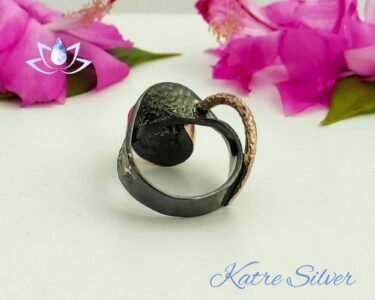 Diaspore Custom Design Ring, Art Deco Ring, Sterling Silver Ring, Custom Ring, Designer Ring, Color Changing Ring, Gift for Her - Image 9