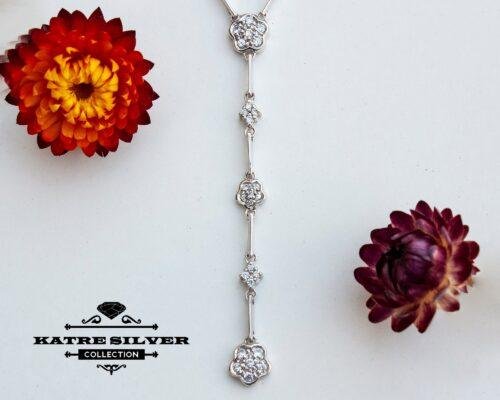 Flower Tassel Necklace, Long Tassel Necklace, Tassel Necklace, Flower Necklace, Long Necklace, Statement Necklace, Flower Pendant, Necklace - Image 5