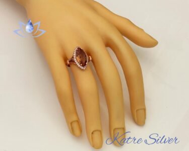 Marquise Cut Halo Engagement Ring, Turkish Diaspore, Color Changing Ring, Marquise Ring, Halo Ring, Sultanite Ring, Gift for Her - Image 2