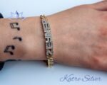 Personalized Zircon Stone Custom Gold Name Bracelets for Women, Custom Word Bracelet, Customized Bracelet, Name Jewelry, Gift for Birthday - Image 2