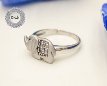 Lucky Elephant Ring – Elegant Silver Animal Ring Gift for Women - Image 3