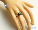 Green Malachite Ring, Malachite Ring, Gemstone Ring, Handmade Ring, Malachite Jewelry, Green Stone Ring, Gift For Her - Image 2
