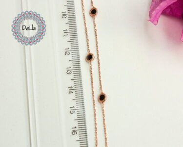 Onyx Station Long Necklace, Station Necklace, Onyx Chain, Onyx Necklace, Layering Necklace, Black Necklace, Onyx Jewelry, Long Necklace - Image 5