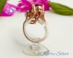 Rose Gold Long Sultanite Woman Ring, Diaspore Woman Ring, Handmade Silver Ring, Long Ring, Statement Ring, Sterling Silver - Image 9