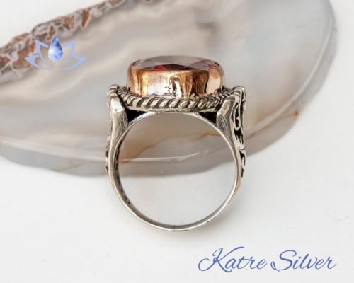 Mens Handmade Ring, Turkish Handmade Silver Men Ring, Ottoman Mens Ring, Sultanite Ring, Gift for Him, 925k Sterling Silver Ring - Image 8