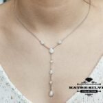 Teardrop Tassel Necklace, Teardrop Necklace, Statement Necklace, Teardrop Pendant, Tassel Pendant, Long Necklace, Teardrop Jewelry, Tassel