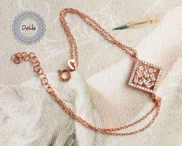 Rectangle Square Baguette Cut Bracelet, Baguette Jewelry, Art Deco Bracelet, Women Bracelet, Statement Bracelet, Rose Gold Bracelet, Dainty