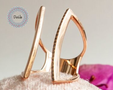 Open Cuff Ring, Open Silver Ring, Long Ring, Cuff Ring, Open Ring, Cz Ring, Designer Ring, Unique Ring, Adjustable Ring, Trendy Rings, Ring - Image 3