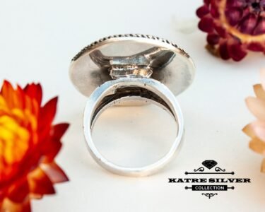 Green Fish Ring, Statement Animal Ring, Silver Fish Ring, Handmade Ocean Ring, Unique Jewelry for Women - Image 9