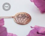 Medium Circle Flower Of Life Pendant, Yoga Necklace, Spiritual Necklace, Life Necklace, Circle Necklace, Chakra Pendant, Energy Necklace - Image 4