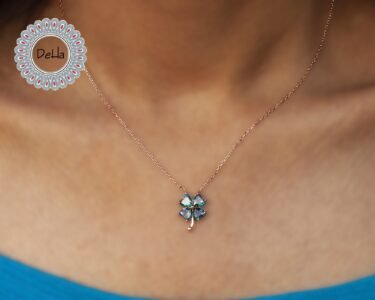 Four Leaf Clover Necklace – Elegant Mystic Topaz Lucky Pendant Gift for Women - Image 2
