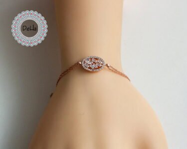 Rectangle Oval Baguette Bracelet, Baguette Cut, Baguette Jewelry, Oval Rectangle, Women Bracelet, Rose Gold Bracelet, Dainty Bracelet, Oval - Image 6