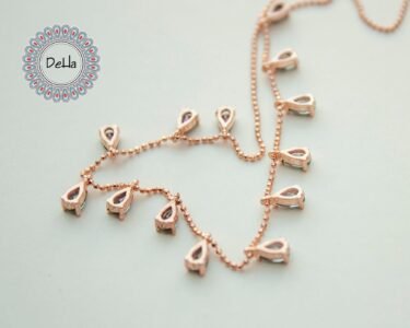 Mystic Topaz Necklace – Elegant Dainty CZ Dangle Minimal Necklace for Women - Image 7