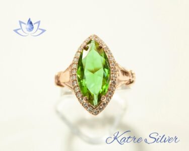 Marquise Cut Halo Engagement Ring, Turkish Diaspore, Color Changing Ring, Marquise Ring, Halo Ring, Sultanite Ring, Gift for Her - Image 4