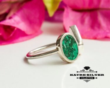 Mosaic Ring, Malachite Ring, Mosaic Stone, Southwestern Ring, Open Ring, Turquoise Ring, Adjustable Ring, Mosaic Jewelry, Geometric Ring - Image 4