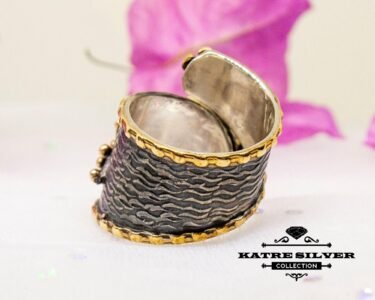 Boho Agate Ring, Agate Ring, Boho Ring, Statement Ring, Boho Jewelry, Agate Jewelry, Vintage Ring, Unique Ring, Handmade Ring, Adjustable Ring - Image 9