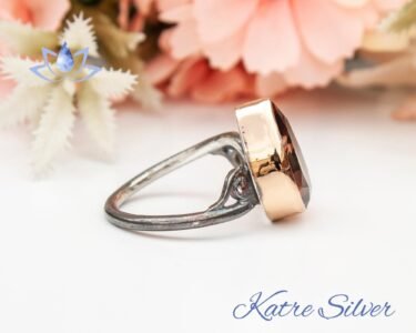 Stunning Pear Zultanite Ring 925 Sterling Silver – Color Changing Diaspore Engagement Ring, Vintage Statement Ring for Her - Image 8