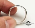 Solid Silver Ring, Handmade Ring, 925 Sterling Silver, Designer Ring, Plain Ring, Pure Silver Ring, Plain Silver Ring, Silver Gift Ring - Image 9