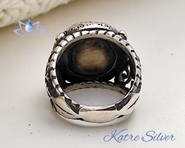 Stunning Solomon Seal Ring 925 Sterling Silver – Talisman Mens Ring, Ottoman Turkish Handmade Statement Ring for Him - Image 8