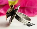 Floral Pearl Ring, Vintage Pearl Ring, Silver Pearl Ring, Pearl Ring, Floral Ring, Flower Ring, Pearl Jewelry, Floral Jewelry, Designer Ring - Image 7