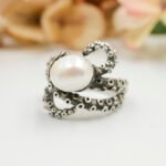 Stunning Octopus Pearl Ring 925 Sterling Silver – Nautical Handmade Statement Ring, Unique Ocean Jewelry Gift for Women - Image 6