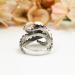 Stunning Octopus Pearl Ring 925 Sterling Silver – Nautical Handmade Statement Ring, Unique Ocean Jewelry Gift for Women - Image 9