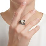 Stunning Octopus Pearl Ring 925 Sterling Silver – Nautical Handmade Statement Ring, Unique Ocean Jewelry Gift for Women - Image 2