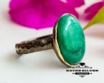 Green Malachite Ring, Malachite Ring, Natural Malachite, Handmade Ring, Malachite Jewelry, Statement Ring, Gift Ring, Boho Ring, Green Ring